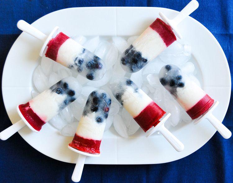 Red White and Blue Food Logo - Naturally Red White and Blue Popsicles Refined Sugar and Dye Free