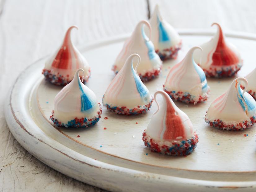 Red White and Blue Food Logo - Red, White and Blue Meringues Recipe | Food Network Kitchen | Food ...