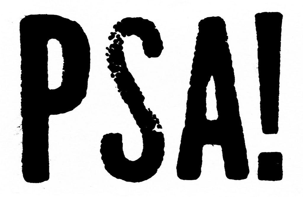 PSA Logo - PSA! Logo. Logo for a fictional art exhibit, PSA! Public S