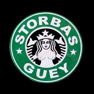 Funny Starbucks Logo - Mens Funny Storbas Guey Starbucks Logo Mexican Black Cotton T