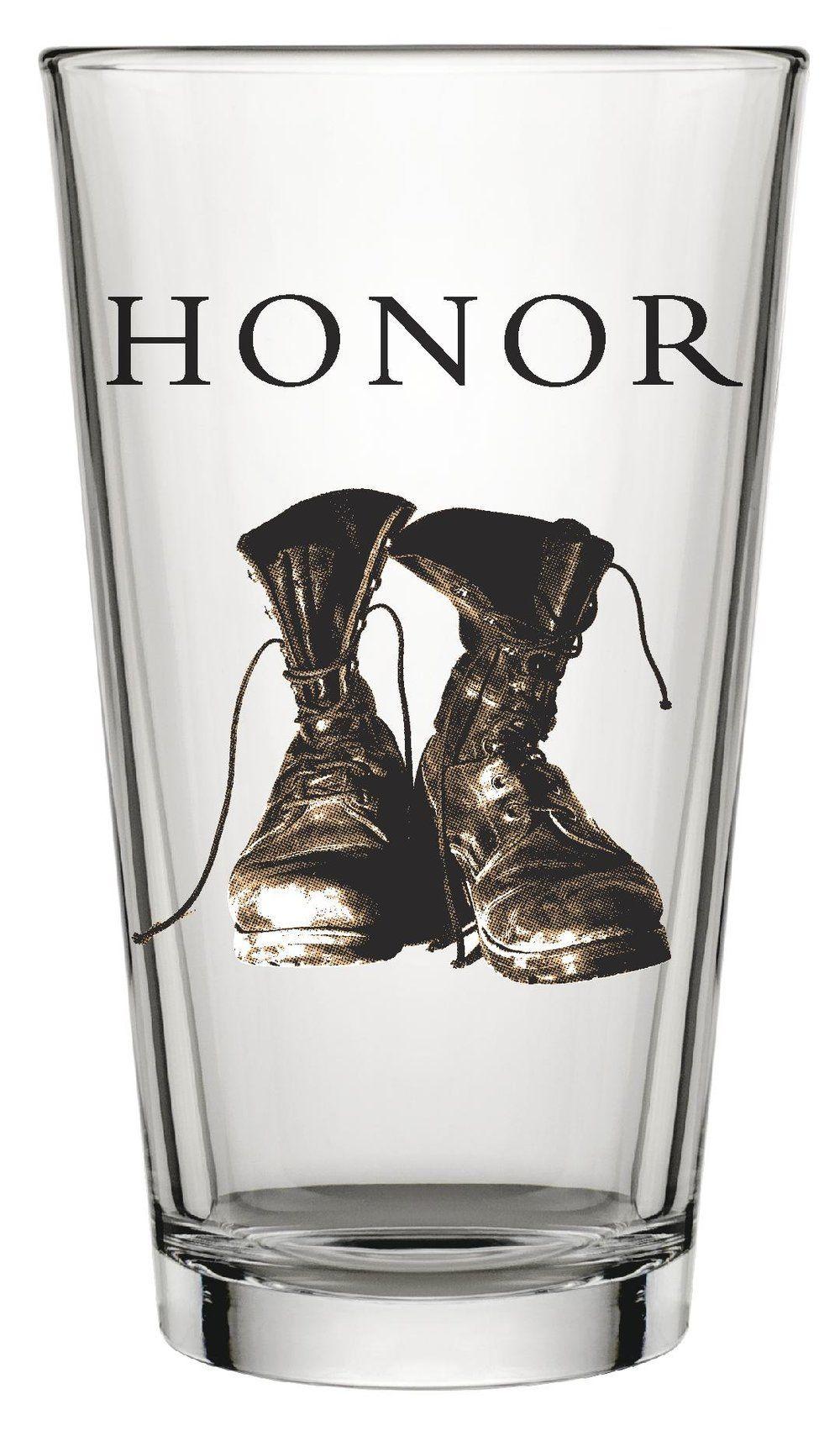 Beer Honor Logo - Honor Pint Glasses