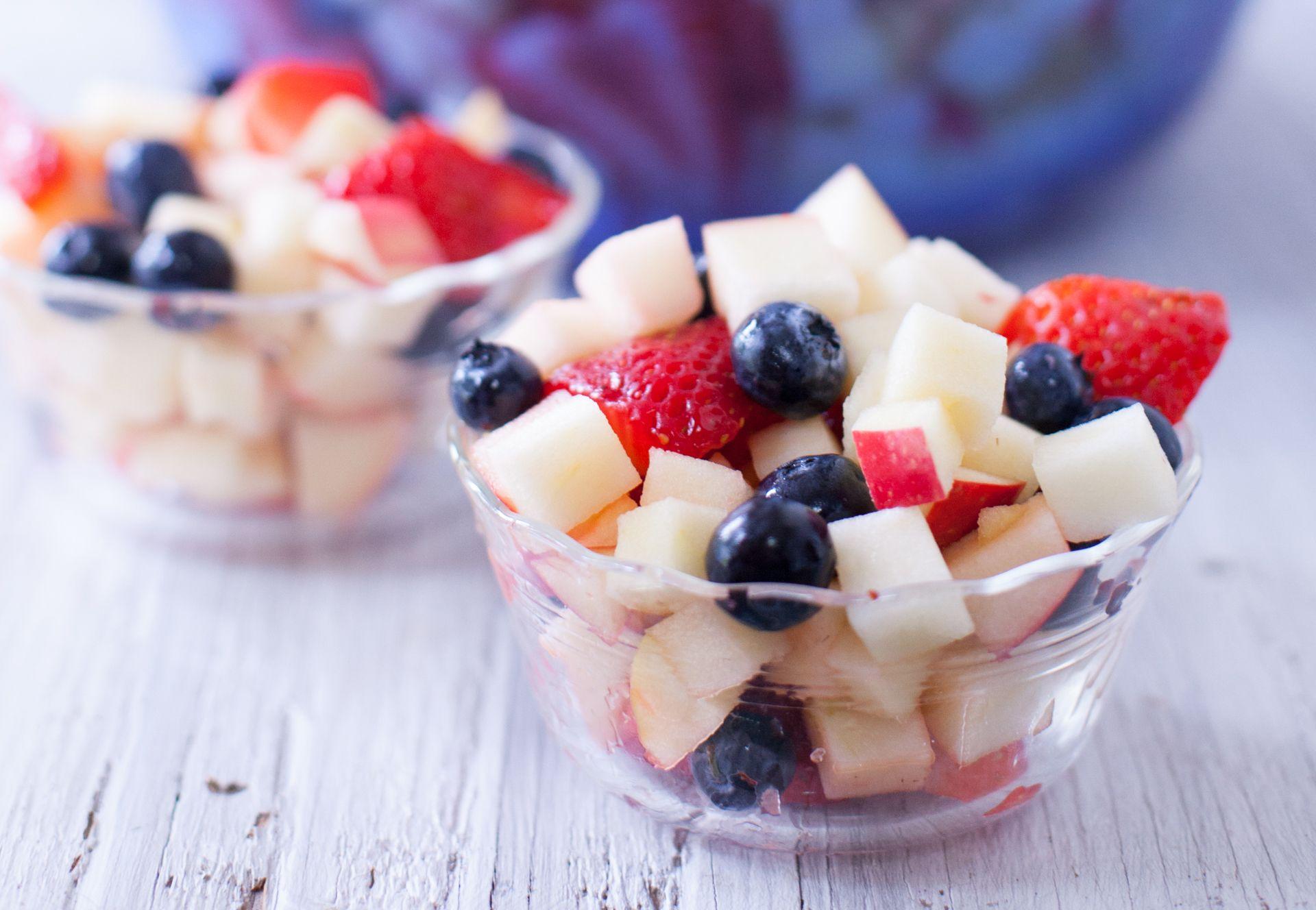 Red White and Blue Food Logo - Easy Red White and Blue Fruit Salad Recipe