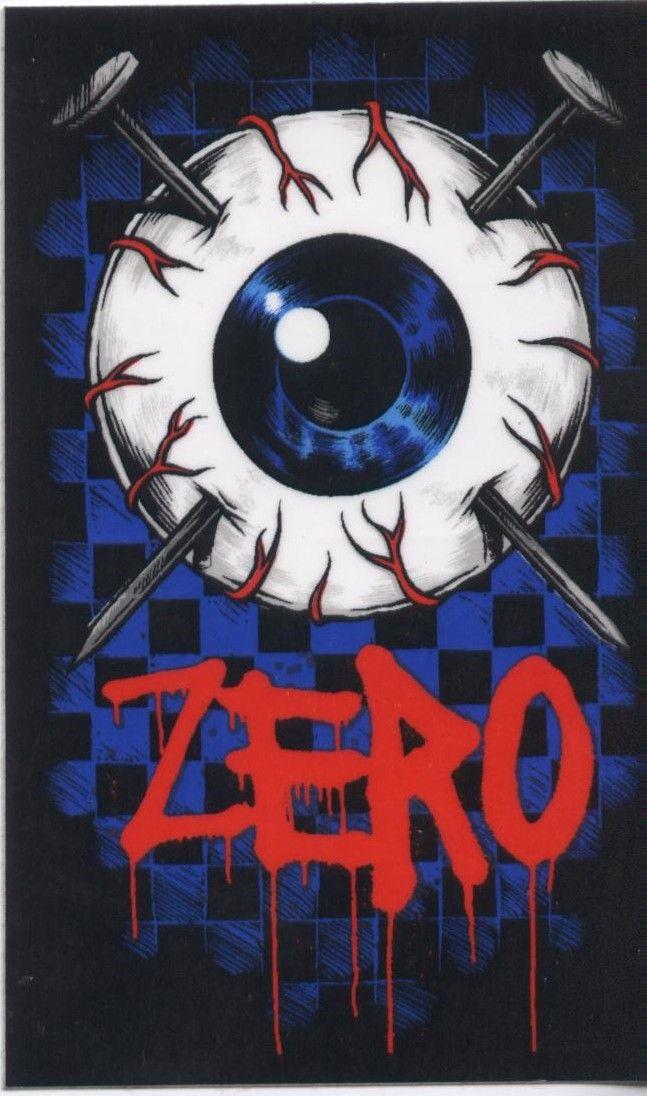 Zero Skate Logo - Zero Skateboards EyeBall 3.5 Sticker. Click on photo to purchase