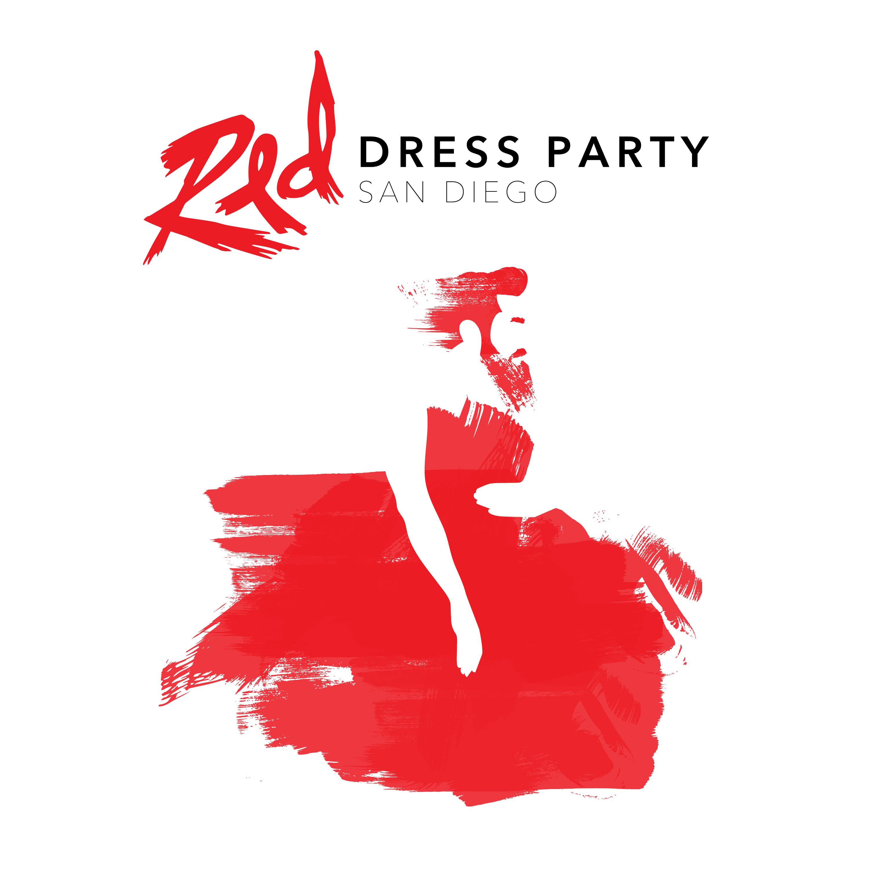 Red Dress Logo - Red Dress Party San Diego