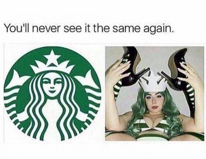 700x541 - JPG - Youll never see the starbucks logo again meme Funny Starbucks Logo - Youll never see the starbucks logo again meme