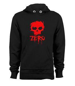 Zero Skate Logo - ZERO Skateboard Logo Blood Skull Custom Pullover Hoodie Hooded