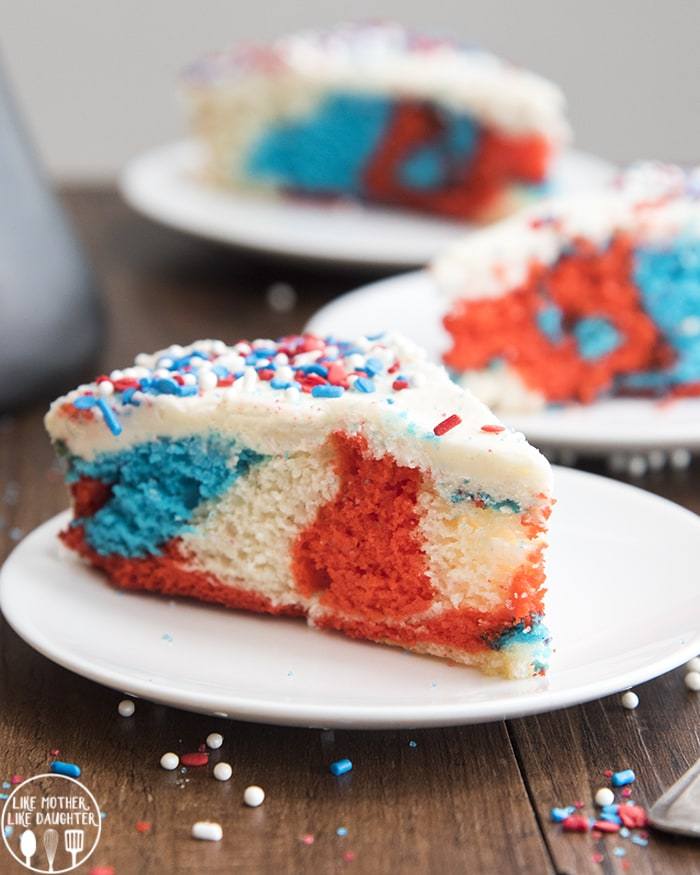 Red White and Blue Food Logo - Red White and Blue Cake