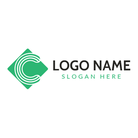 Green C Logo - Free C Logo Designs. DesignEvo Logo Maker