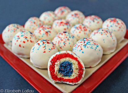 Red White and Blue Food Logo - Make Red-White-and-Blue Cake Balls