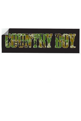Camo Country Boy Logo - Country Boy® Logo 10 x 3 Bumper Sticker