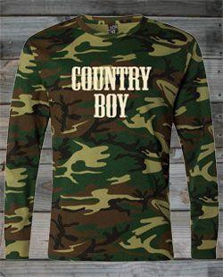Camo Country Boy Logo - Country Boy Clothing | Country Boy Clothes | Country Boy Apparel ...