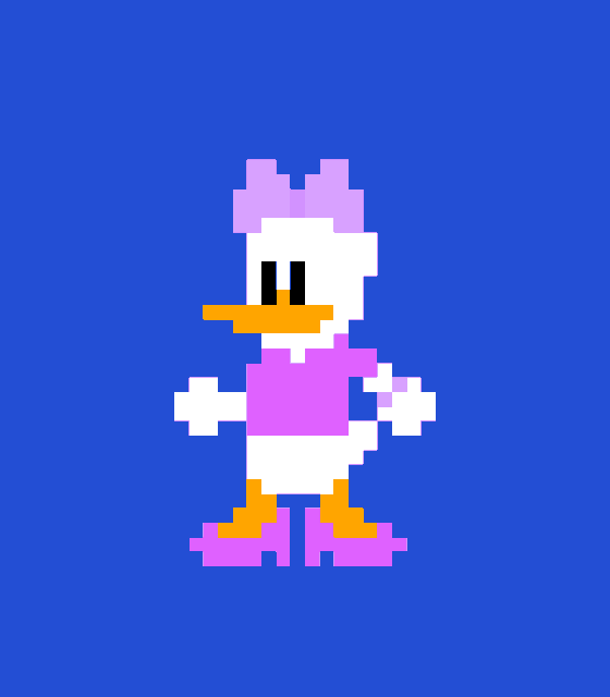 Pixel Daisy Logo - Daisy Duck | Pixel Art Amino