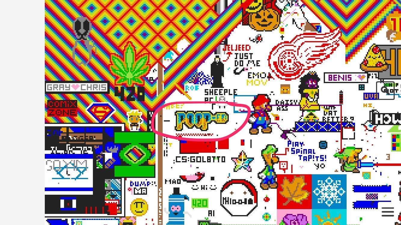 Pixel Daisy Logo - This was on the mobile app, Pixel Place, similar to r/place. RIP ...