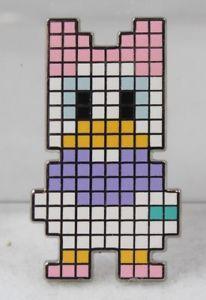 Pixel Daisy Logo - Disney Pin Mystery Digital Pixel 8 Bit Characters 121132 Daisy Duck
