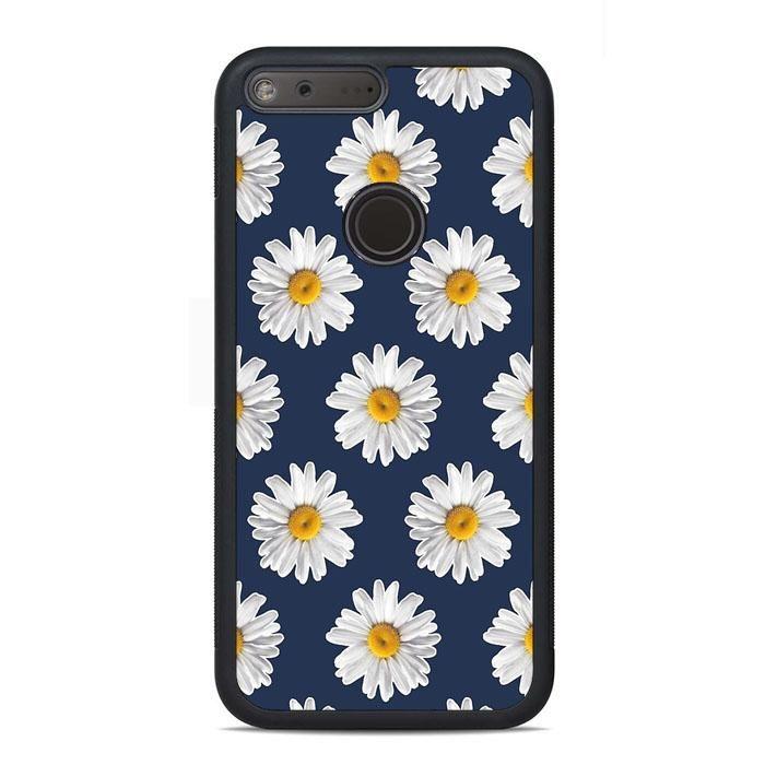 Pixel Daisy Logo - Blue Daisy Flower Google Pixel Case