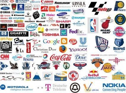 Famous Advertising Logo - world famous brand logo vector. Iconic Logo Design. Logo design