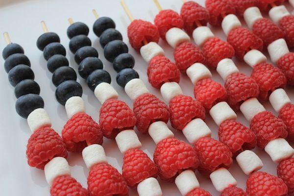 Red White and Blue Food Logo - Naturally Red, White + Blue Fourth of July Food