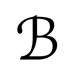 Capital B Logo - Script Capital B Smiley Face Unicode Character U+212C