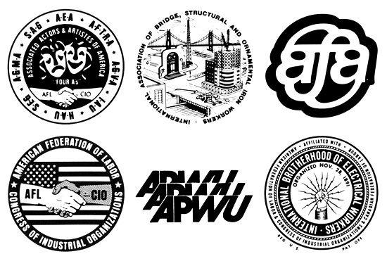 Labor Union Logo - USA workers union labels archive