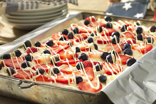 Red White and Blue Food Logo - Red, White and Blue Icebox Cake - Kraft Recipes