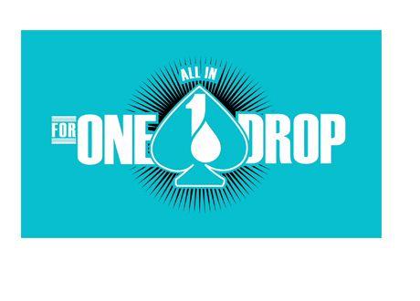 One Drop Logo - BIG ONE For ONE DROP Field Up To 41 Players