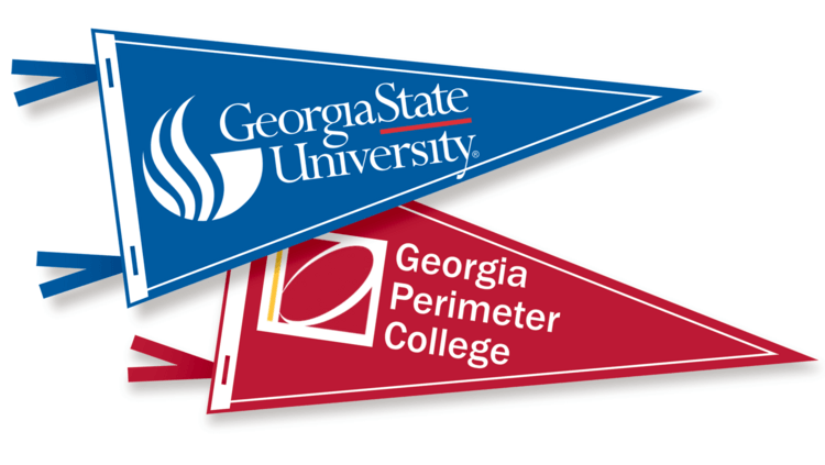 Georgia Red and Blue Business Logo - Georigia Perimeter College graduation rate improves since merger