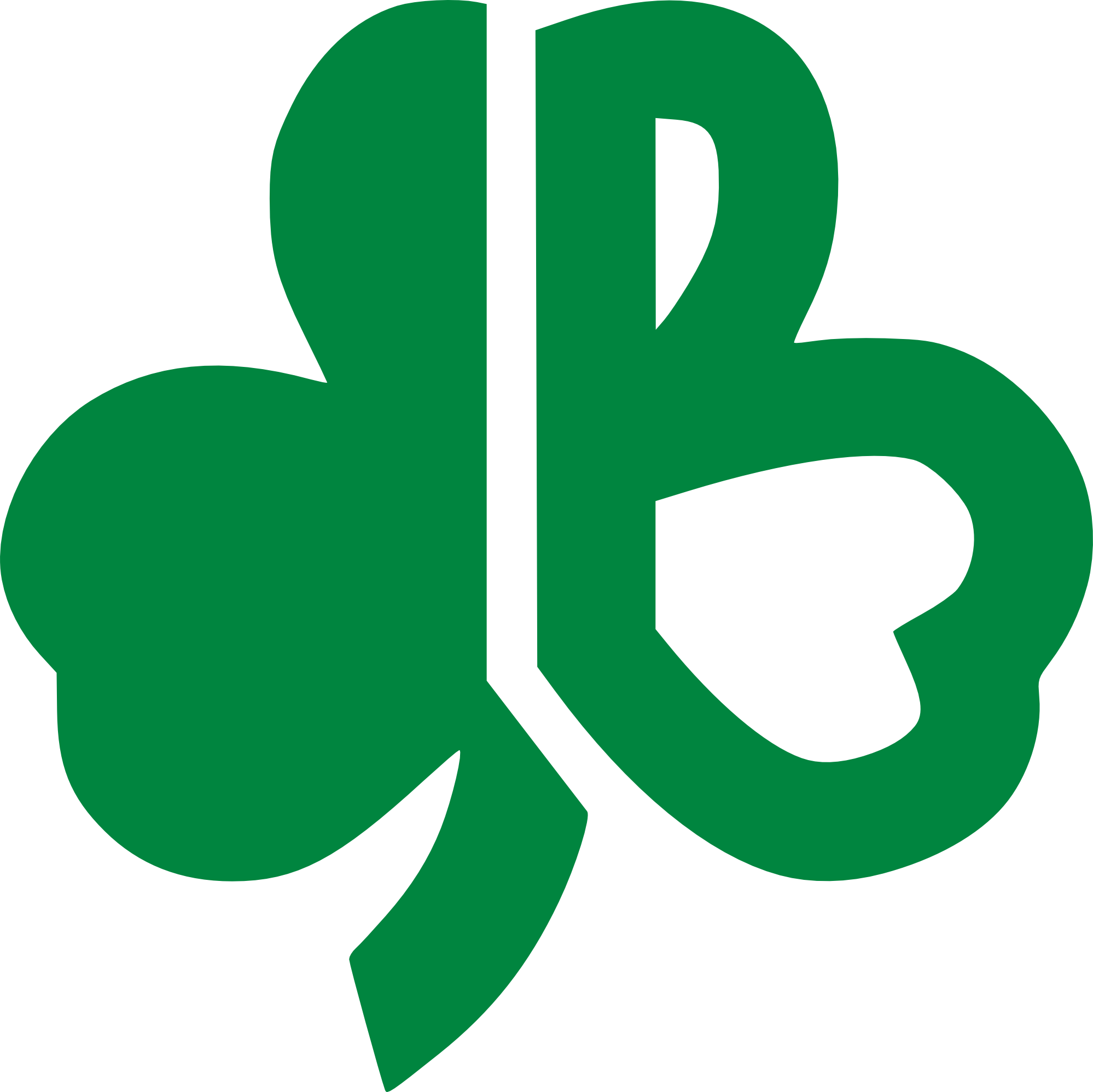 Capital B Logo - Vintage 1970's Boston Celtics clover shamrock capital B logo | 70's ...