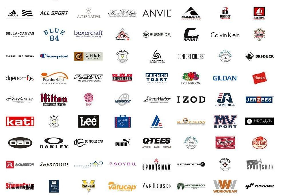 Outdoor Clothing Brands Logo - American fashion brands Logos