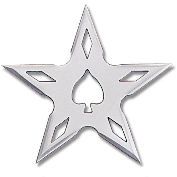 Spade with White Star Logo - Spade Ninja Throwing Star. All Ninja Gear: Largest