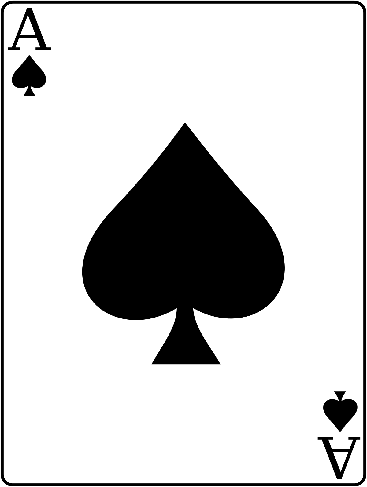 Spade with White Star Logo - Spades