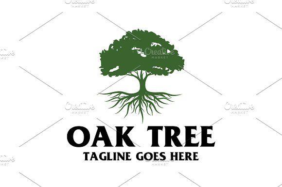 Oak Tree Logo - Oak Tree Logo Logo Templates Creative Market