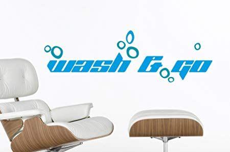 Pastel Furniture Logo - Wall Sticker Wash & Go W Pastel Orange, 88x27 cm: Amazon.co.uk