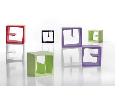 Pastel Furniture Logo - Quby Shelf - Modular Pastel green by B-LINE | Made In Design UK