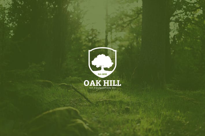 Oak Tree Logo - Vintage Oak Tree Logo by graphix_shiv on Envato Elements