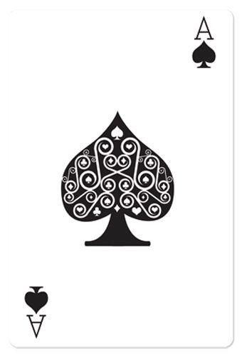 Spade with White Star Logo - Star Cutouts Ace of Spades Card Casino and Vegas Style Giant ...