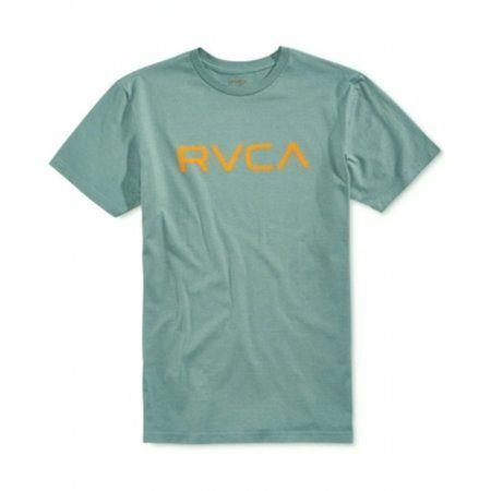 Wallmart Pictures of S Logo - Rvca - RVCA NEW Green Mens Size Small S Logo Big Graphic Print ...