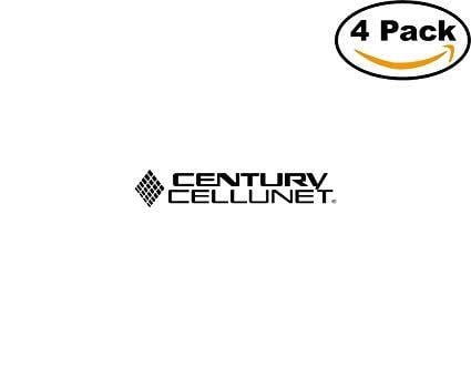 Century Window Logo - Century Cellunet 1 4 Stickers 4X4 inches Car Bumper