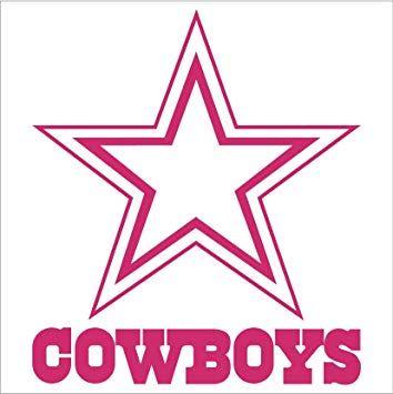 Pink Dallas Cowboys Logo - Amazon.com: Dallas Cowboys NFL Window Sticker Decal (6