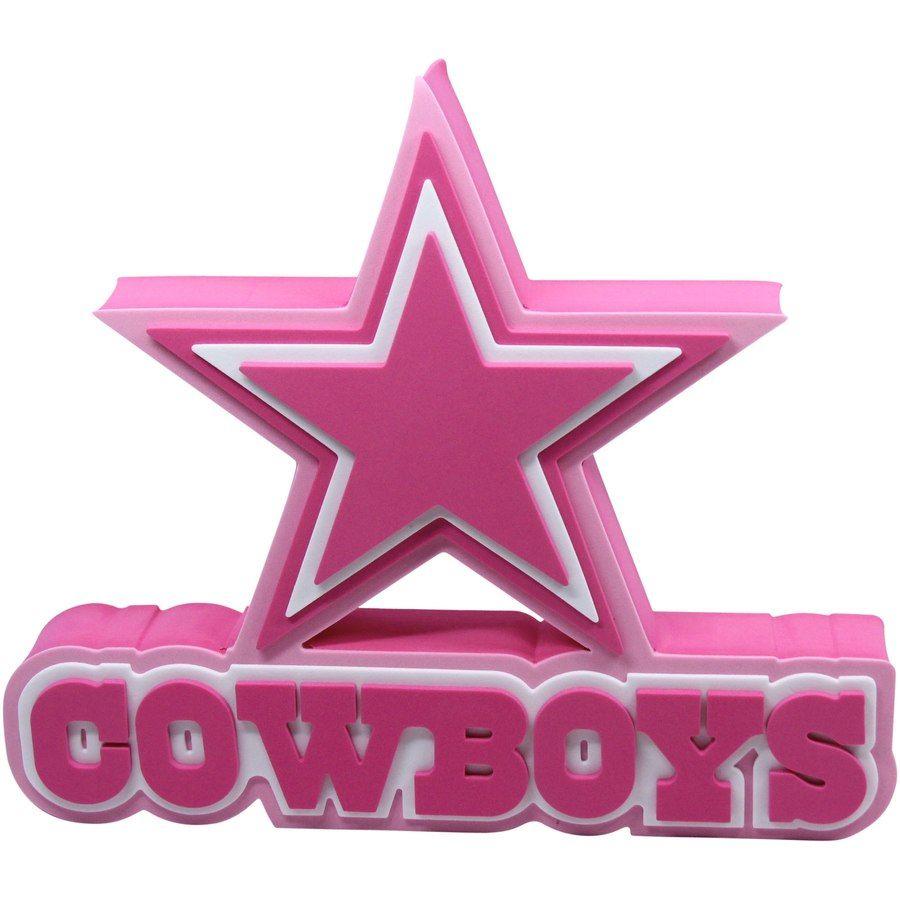 Pink Dallas Cowboys Logo - Dallas Cowboys 3D Foam Logo Sign - Pink