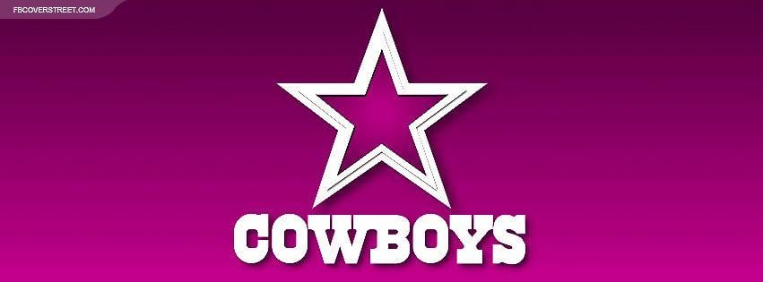 Pink Dallas Cowboys Logo - Dallas Cowboys Pink Girl Logo Facebook Cover - FBCoverStreet.com