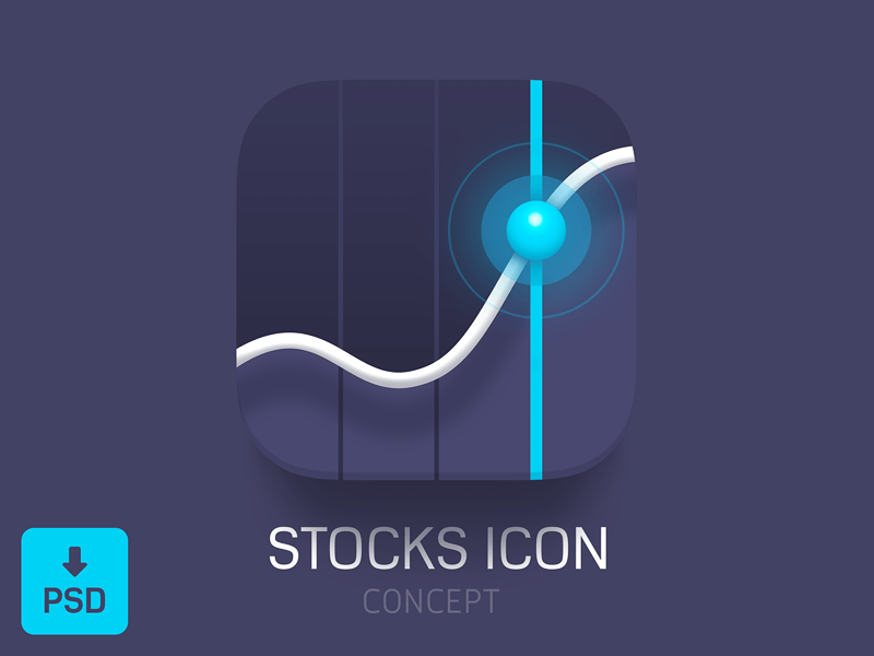 Stocks App Logo - Stocks Icon by Alexandr Nohrin | Dribbble | Dribbble