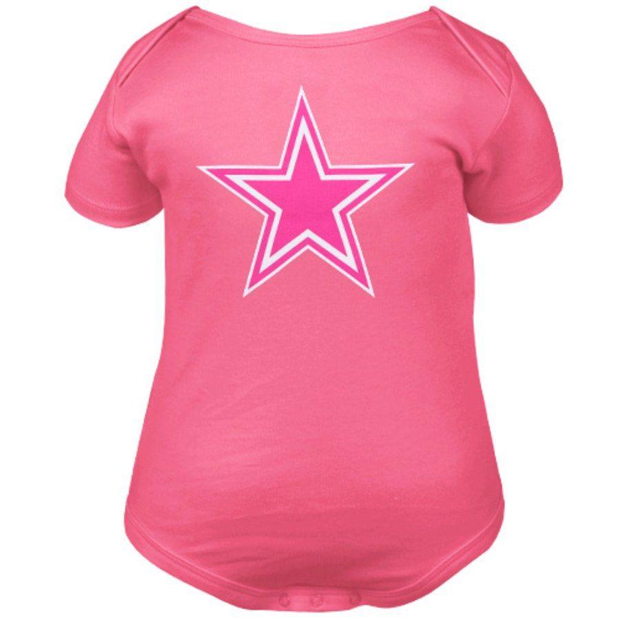 Pink Dallas Cowboys Logo - Dallas Cowboys Infant Pink Logo Premier Bodysuit