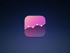 Stocks App Logo - Best iOS & Mac App Icon image. App Icon Design, Mobile app