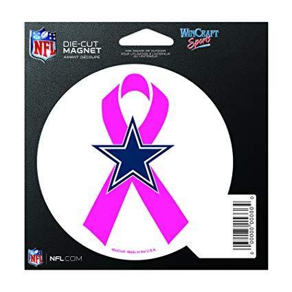 Pink Dallas Cowboys Logo - Amazon.com : Dallas Cowboys Indoor Outdoor Pink Ribbon Magnet