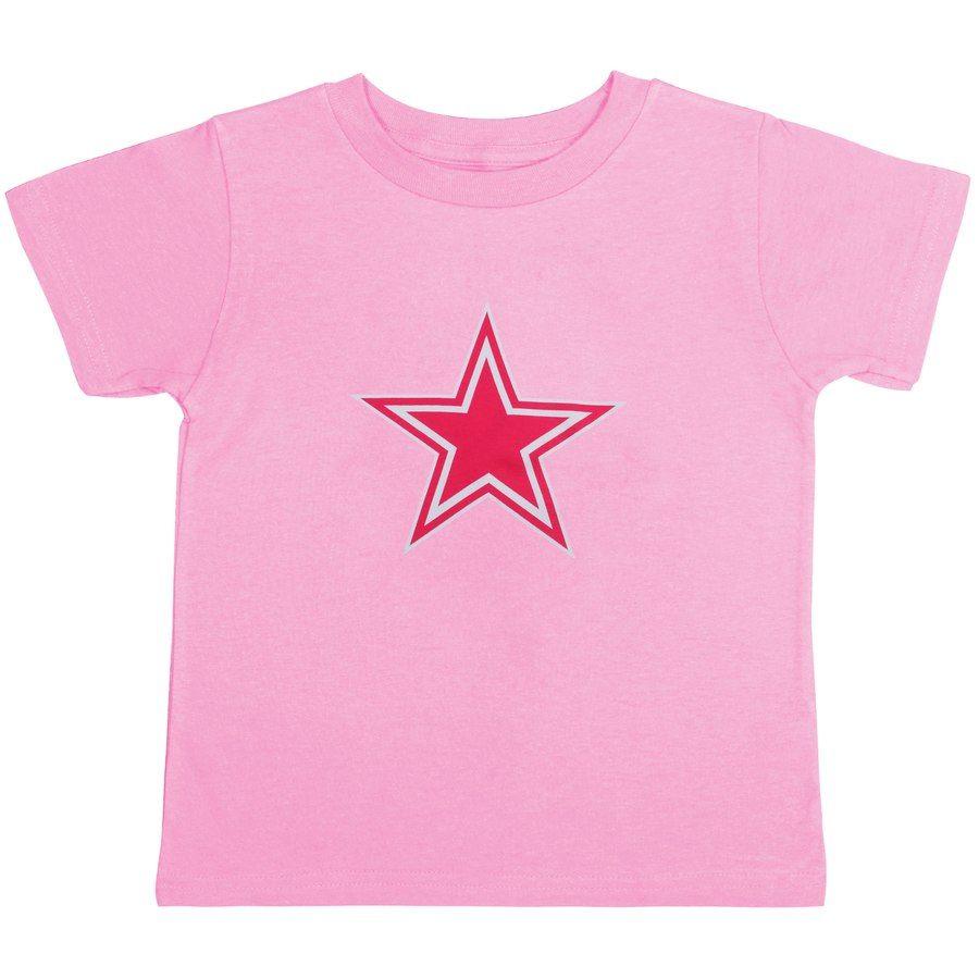 Pink Dallas Cowboys Logo - Girls Toddler Dallas Cowboys Pink Logo Premier T-Shirt