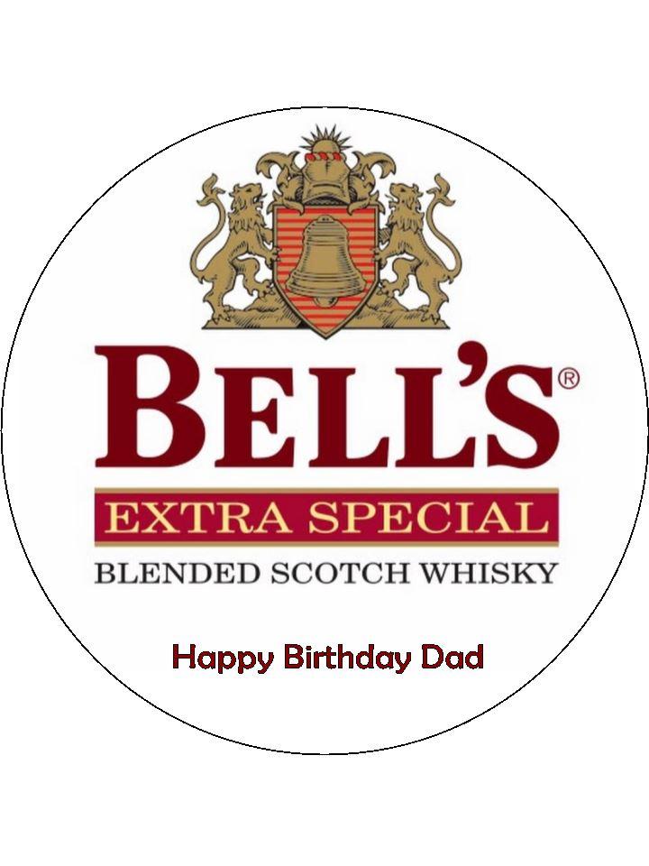 Whisky Logo - Bell's Whisky Logo Edible Icing Cake Topper