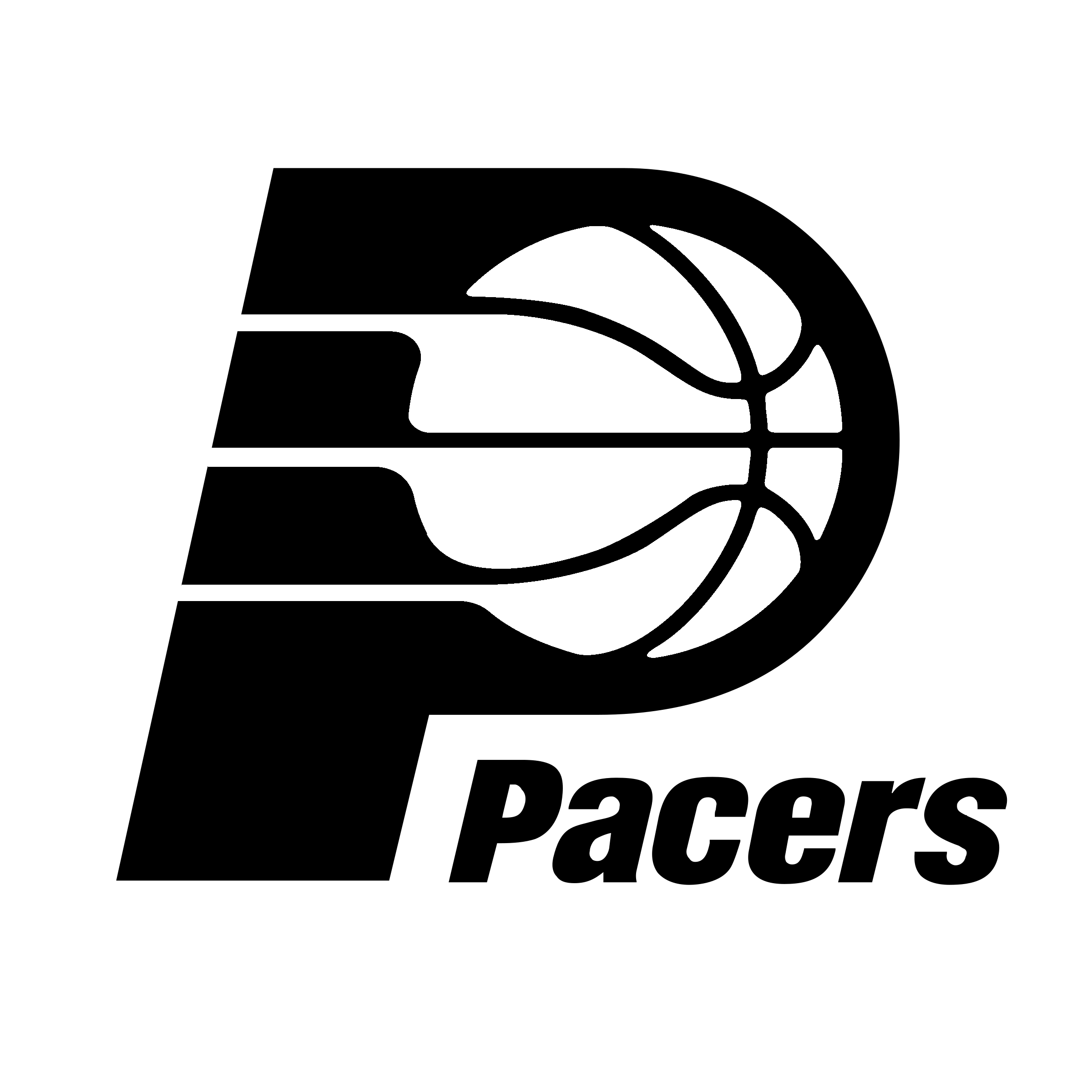 White Indiana Logo - Indiana Pacers Logo SVG Vector & PNG Transparent - Vector Logo Supply
