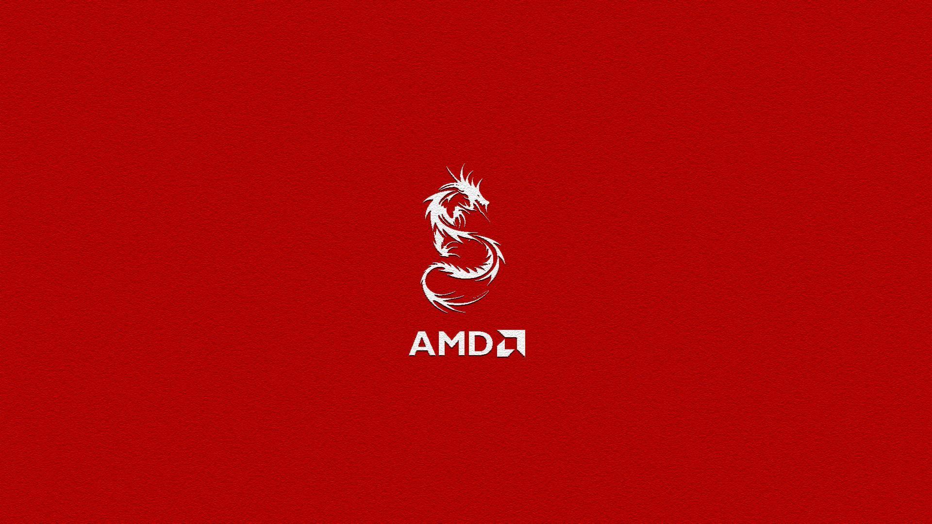 AMD Red Logo - Computers brands logos components amd red background logo wallpaper ...