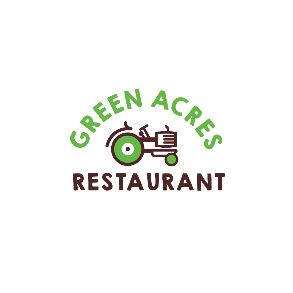 Tractor Logo - For Sale – Green Acres Restaurant Tractor Logo | Logo Cowboy