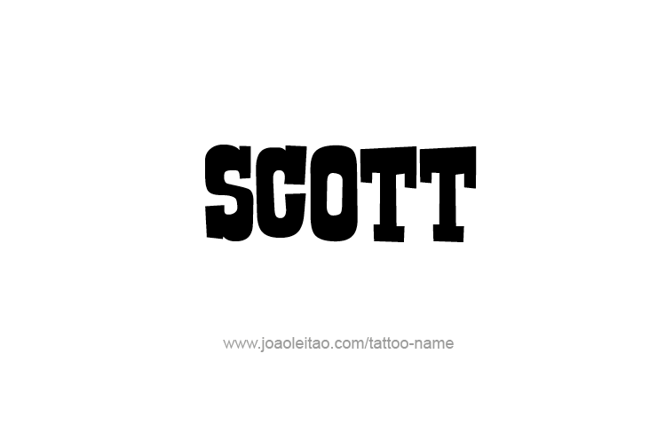 Scott Name Logo - Scott Name Tattoo Designs